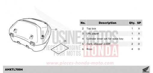 KIT,TOP BOX(SMART) NSS750R de 2024